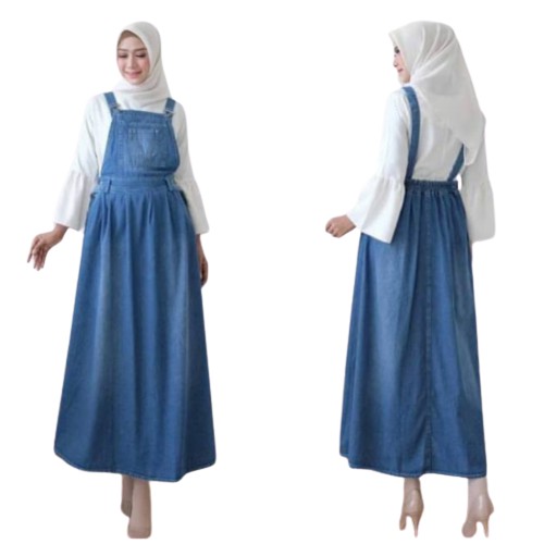 women's overall denim dress