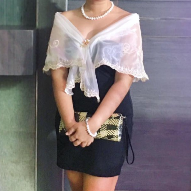 modern filipiniana alampay