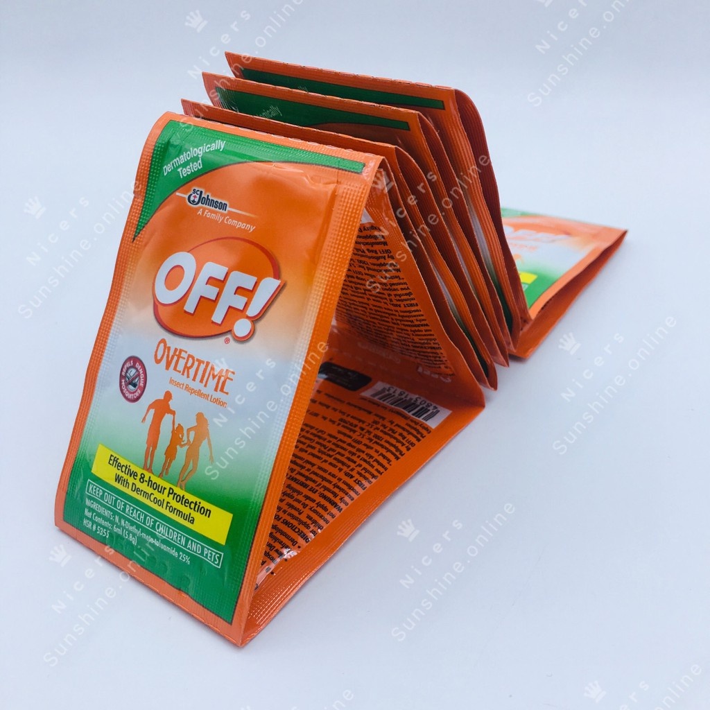 OFF LOTION Insect Repellent Lotion 5.8g per sachet (12pcs) Shopee