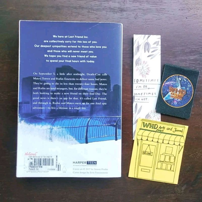 They Both Die at the End Book a Novel by Adam Silvera(Author of What if, it's Us)