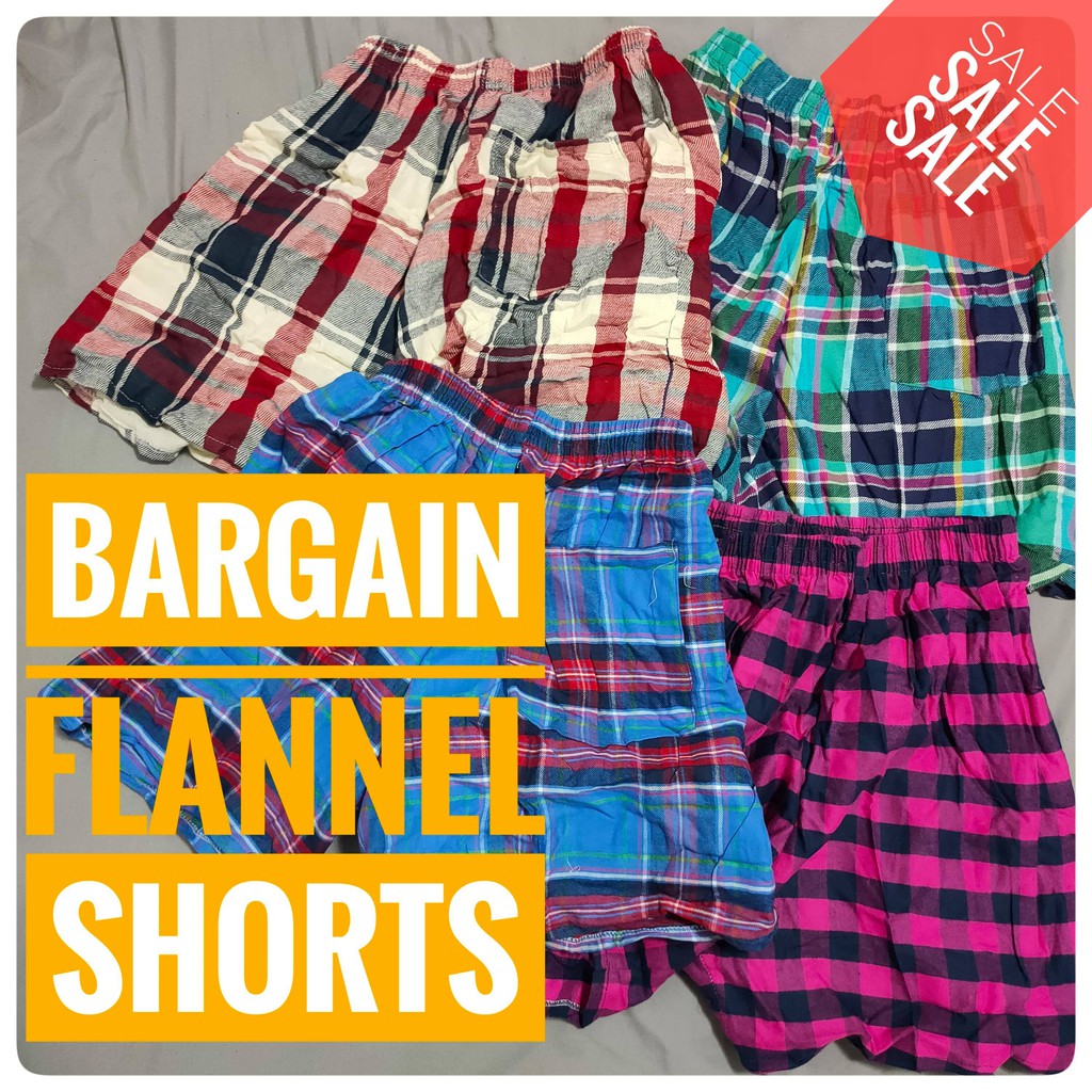 flannel shorts mens