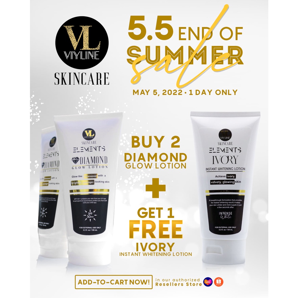 BUY 2 TAKE 1 VIYLINE Skincare Elements Lotion Diamond Lotion Ivory