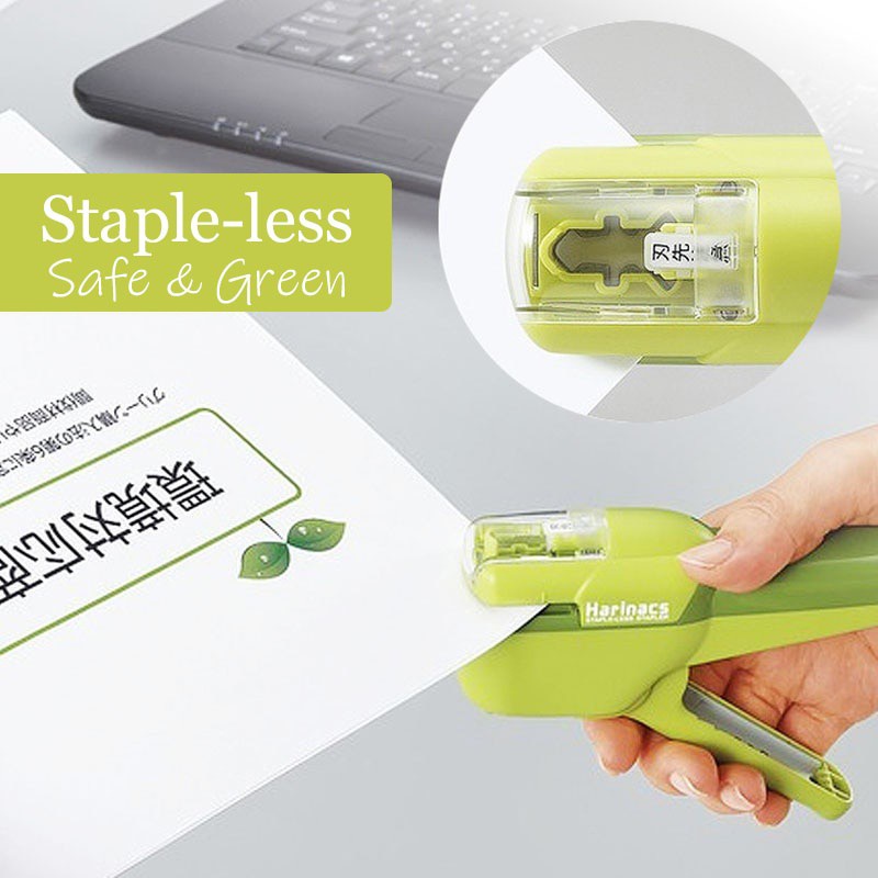 Japan KOKUYO Harinacs StapleFree Stapler Large Creative Stapleless