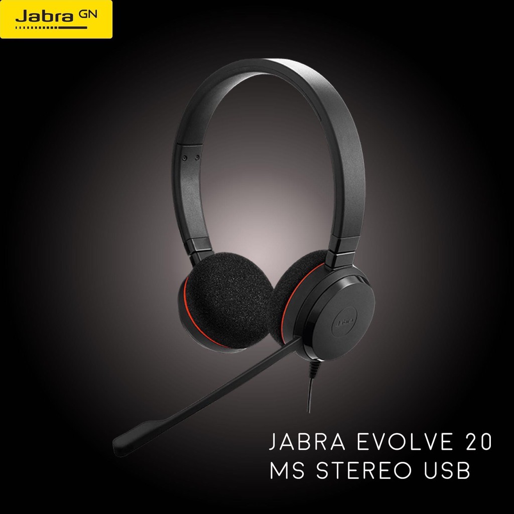 Jabra Evolve 20 MS Stereo USB Headset with Freebie Shopee Philippines