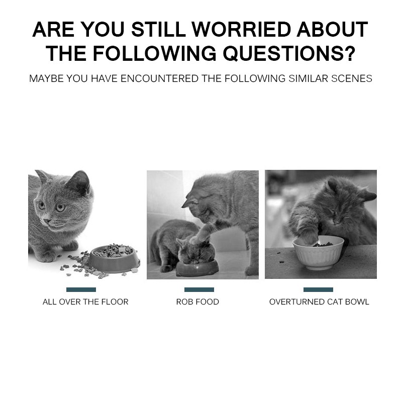 Dual Pet Cat Stress Ease Food Bowl Feeder #6