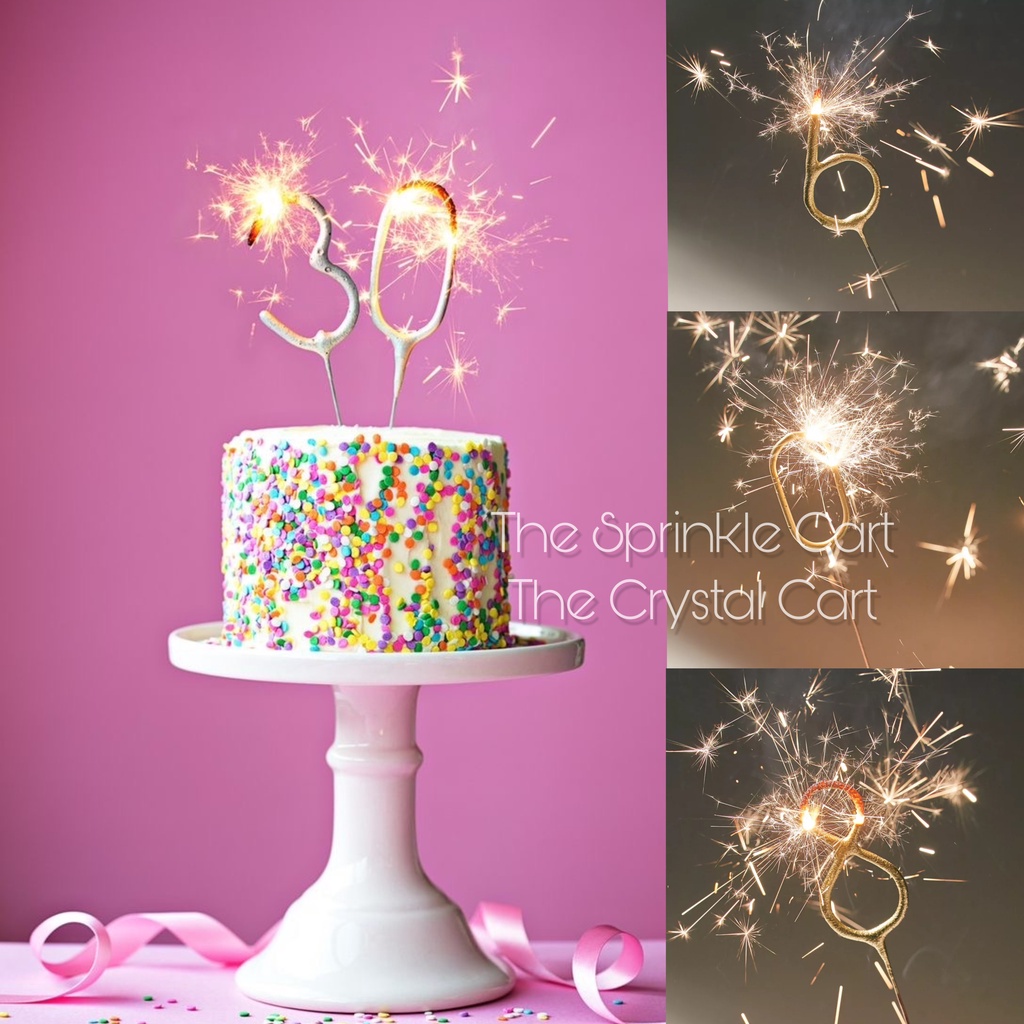 Sparkling Candle Number Candle 09 Birthday Party Decoration Fountain