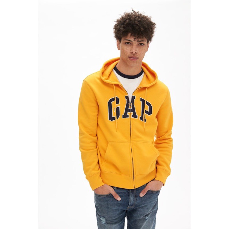 yellow gap hoodie mens