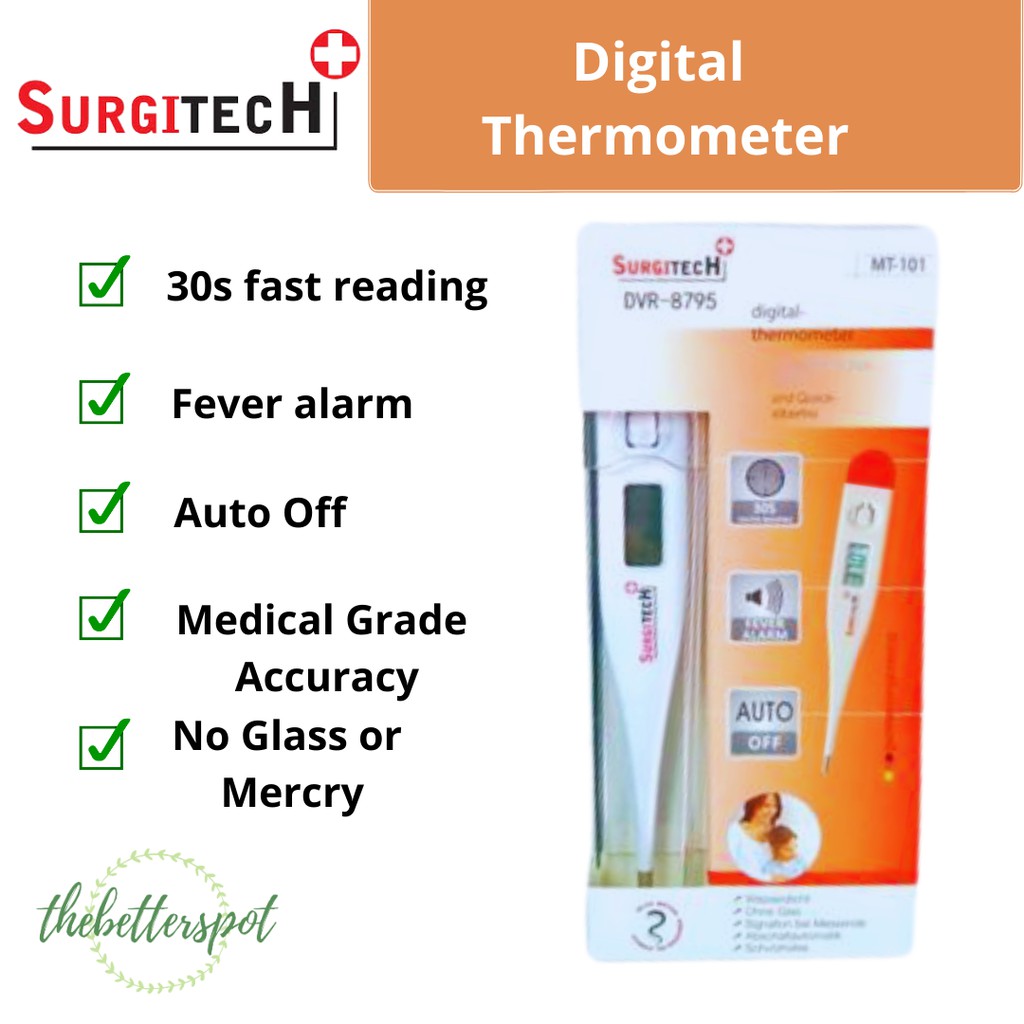 SurgiTech Digital Thermometer (DVR7895) Shopee Philippines