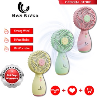 Han River Portable Mini Hand Fan Desktop Fan Handheld Fan