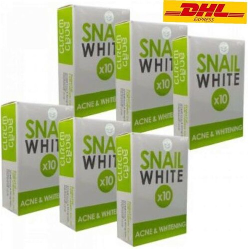 Snail White green Soap 10x whitening anti acne 6pcs for P210