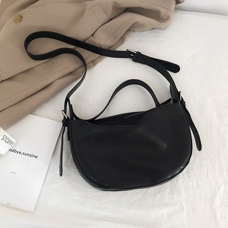 Designer Black Sling Messenger Bags Women Premium Soft Leather Handbags ...
