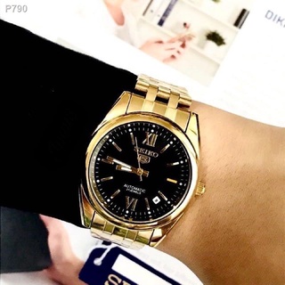 【Lowest price】Men Watches►Relo SEIKO Watch Gold Stainless Steel Analog waterproof date day men Watc #5