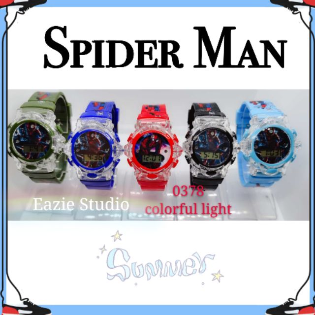 spider man wrist watch