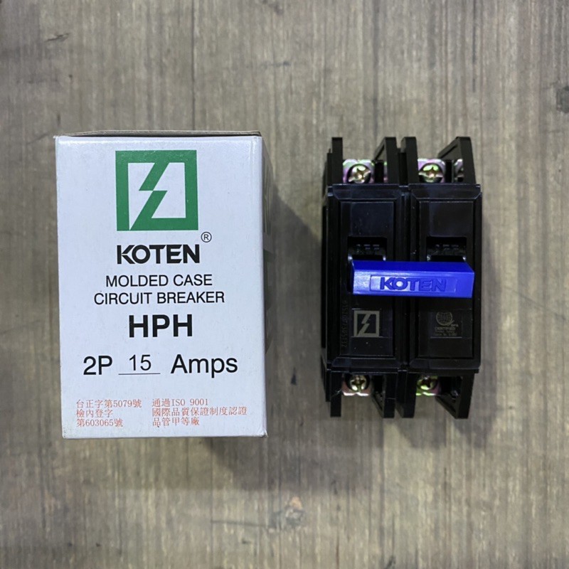 Koten Circuit Breaker Bolt-on 15, 20, 30, 40, 50, 60, 70, 100amphere ...
