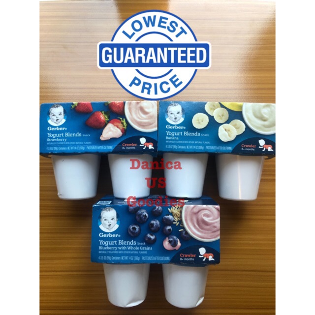 gerber yogurt blends blueberry