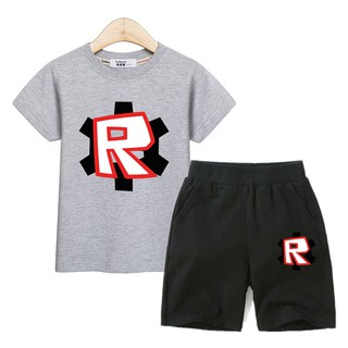 kids fashion suit roblox clothing boys t shirtpants sets boy costume 2pc set