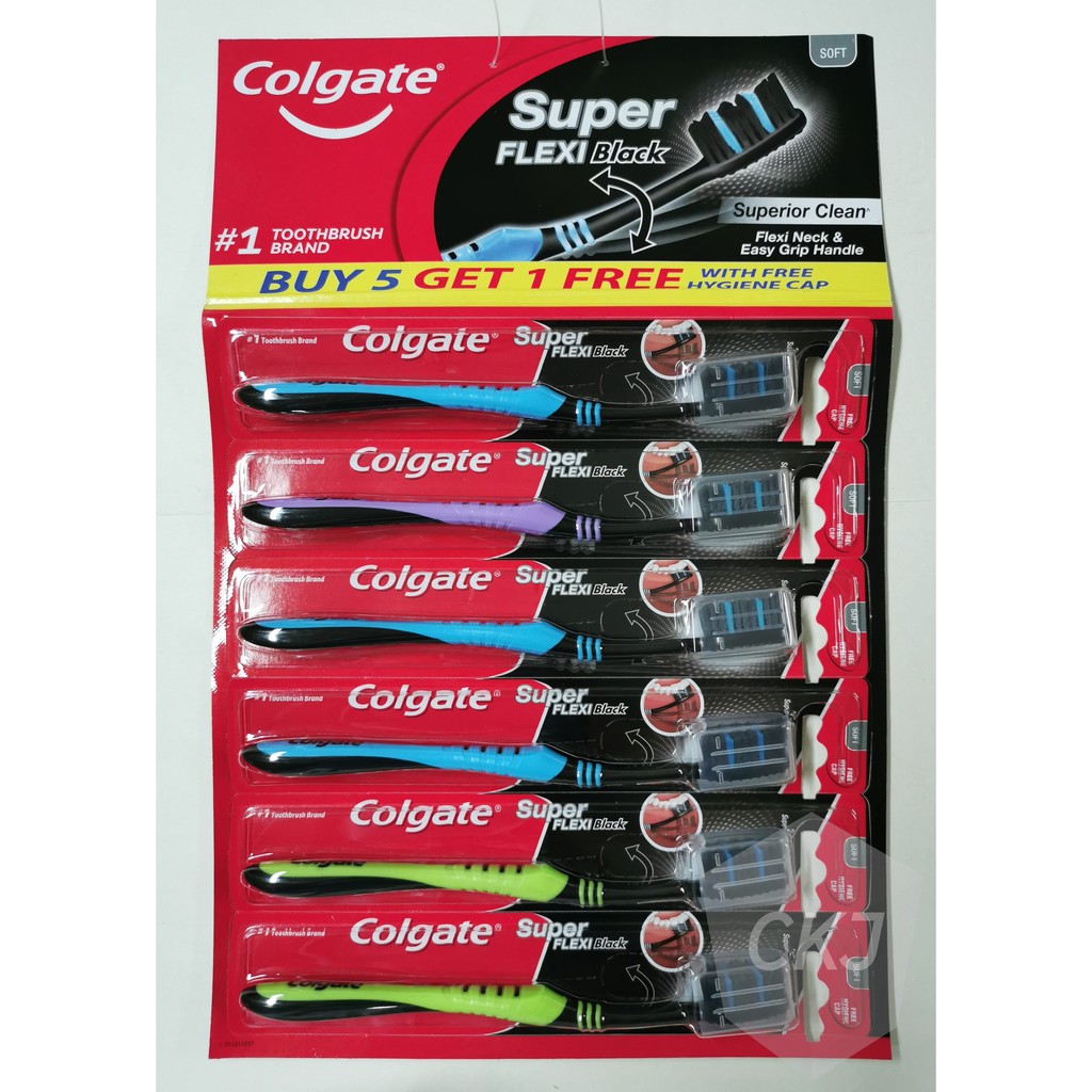 colgate super flexi black toothbrush