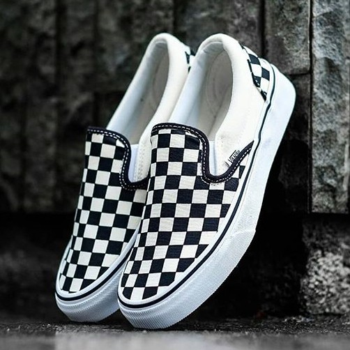 vans slip on chess