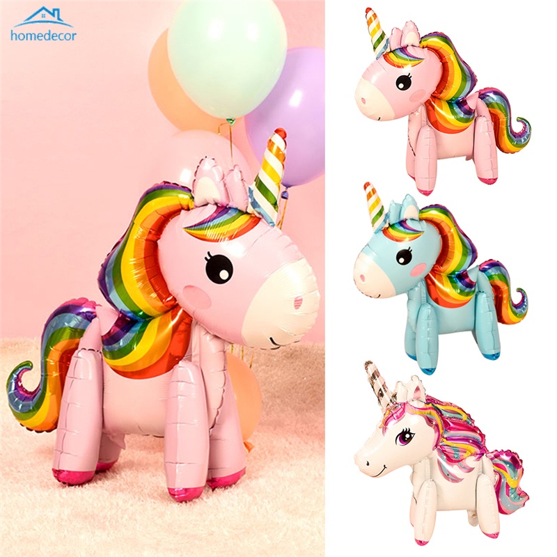 HD Cartoon Unicorn Decoration Party Decorating Supply Balloons Foil Letter Balloon Baby Shower Birthday Balloons