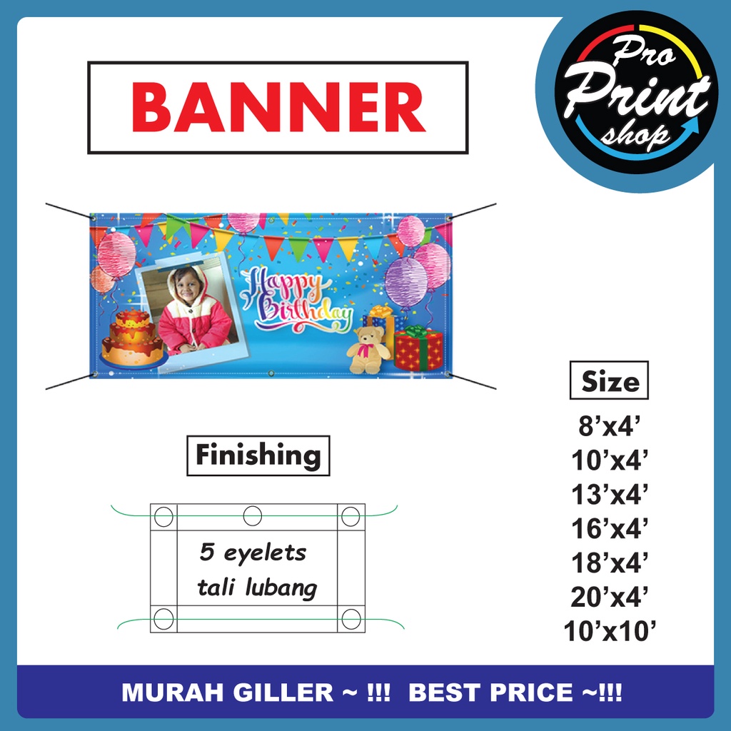 Standard Banner Size Malaysia