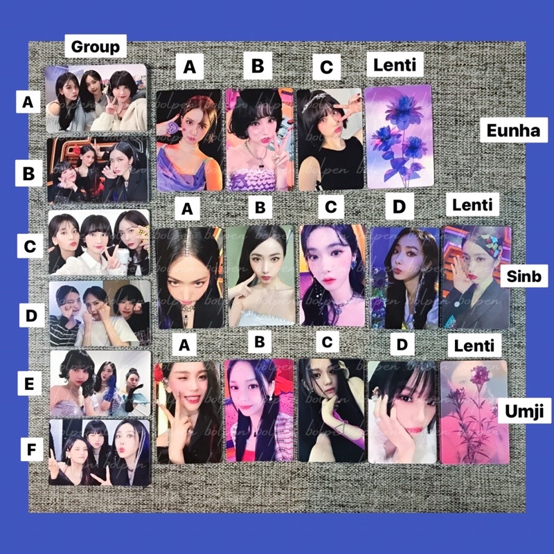 Viviz Beam Of Prism Photocard | Pc album bop eunha sinb umji official