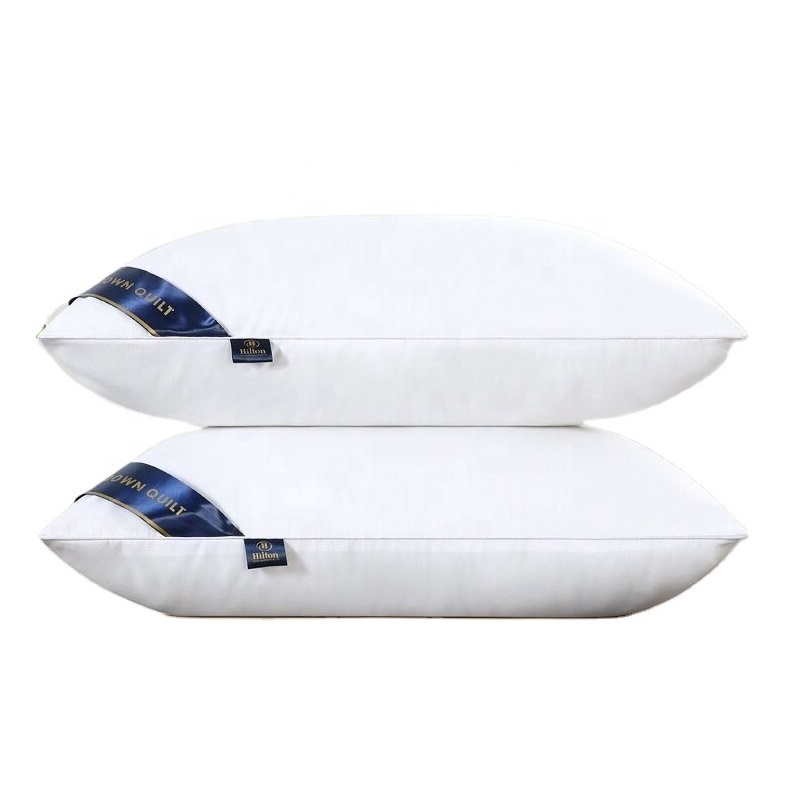 Hilton Hotel Single Line Premium Down Quilt Fabric Fill Pillow w Free