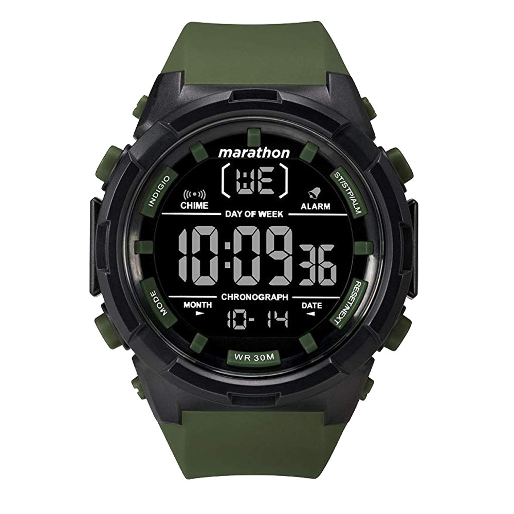 green sports watch
