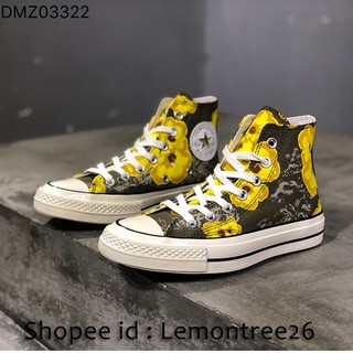 yellow flower converse