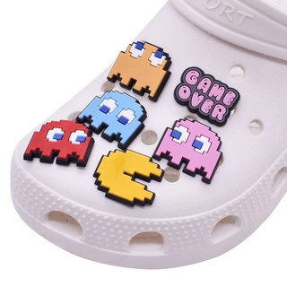 Popular Game Pac Man Series Charm Shoe Jibitz crocks Decoration Shoes Accessories Buckle Charms Clogs Pins
