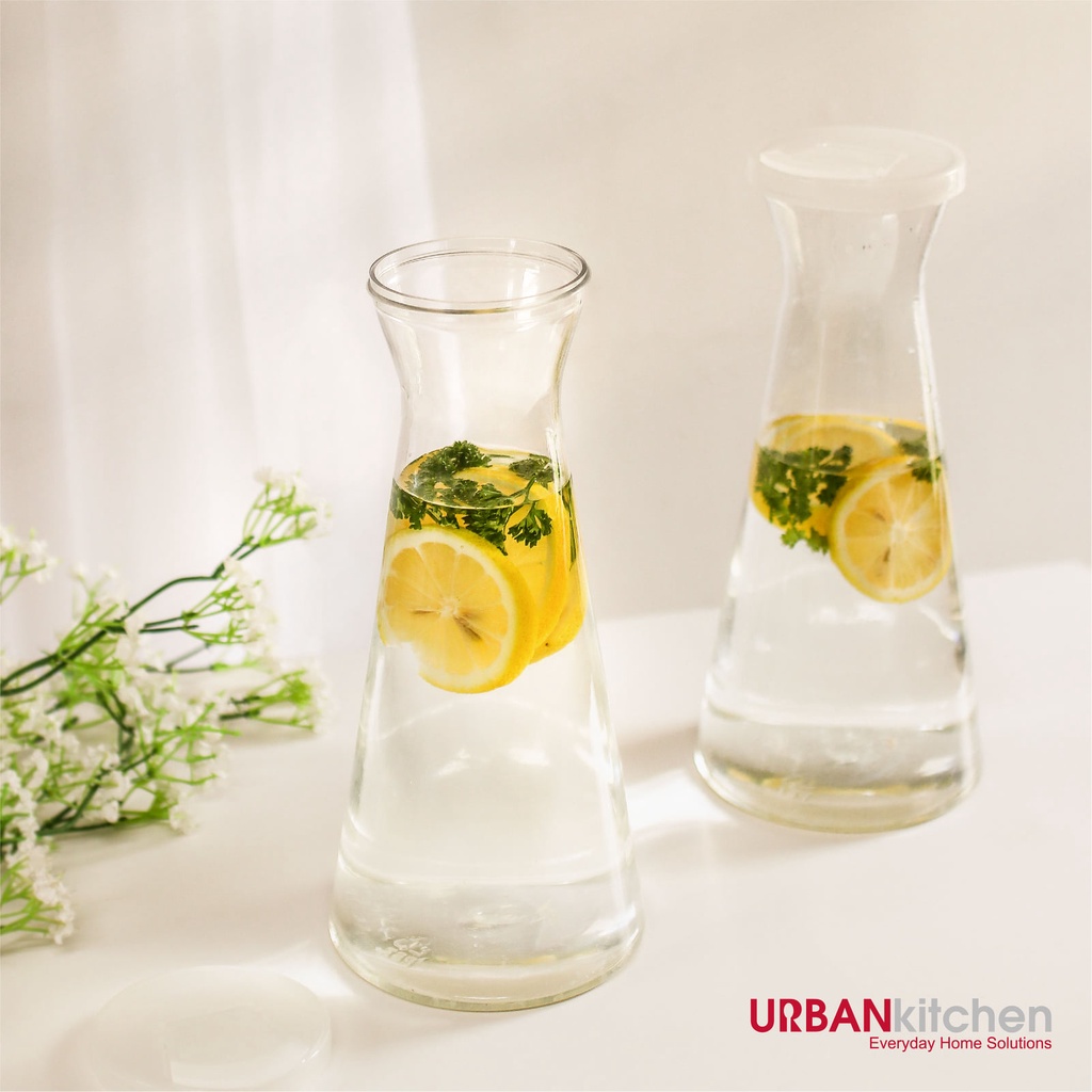 URBAN KITCHEN PET (Polyethylene) Carafe with White Lid 1L B1T1 [NOT LEAKPROOF] [512001B1T1 - WHITE] — view 3