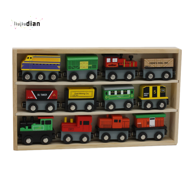 toy train cars and track set