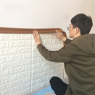5m Self-adhesive Waistline Anti-collision Wall Frame Stickers/Foam Edge Bbanding Border Living Room Bedroom Decorative/Waterproof Background Wallpaper Top Corner Lines #6