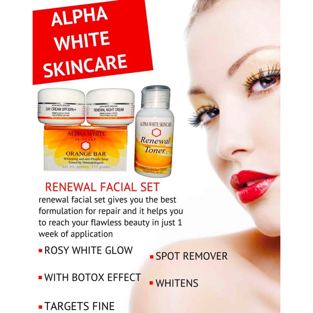 alpha white renewal set