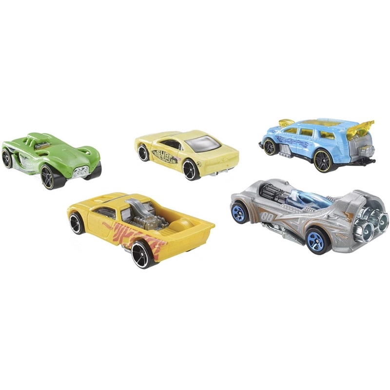 Hot Wheels Color Shifters 5 Car Pack, Color-Change Cars, Dunk Vehicle ...