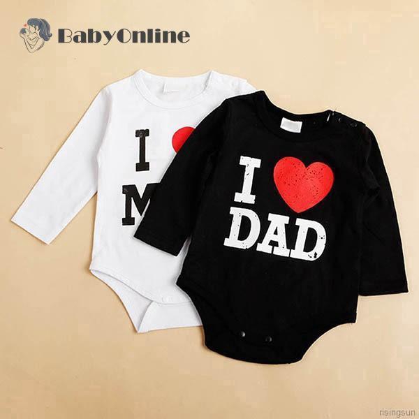 i love mom and dad baby clothes