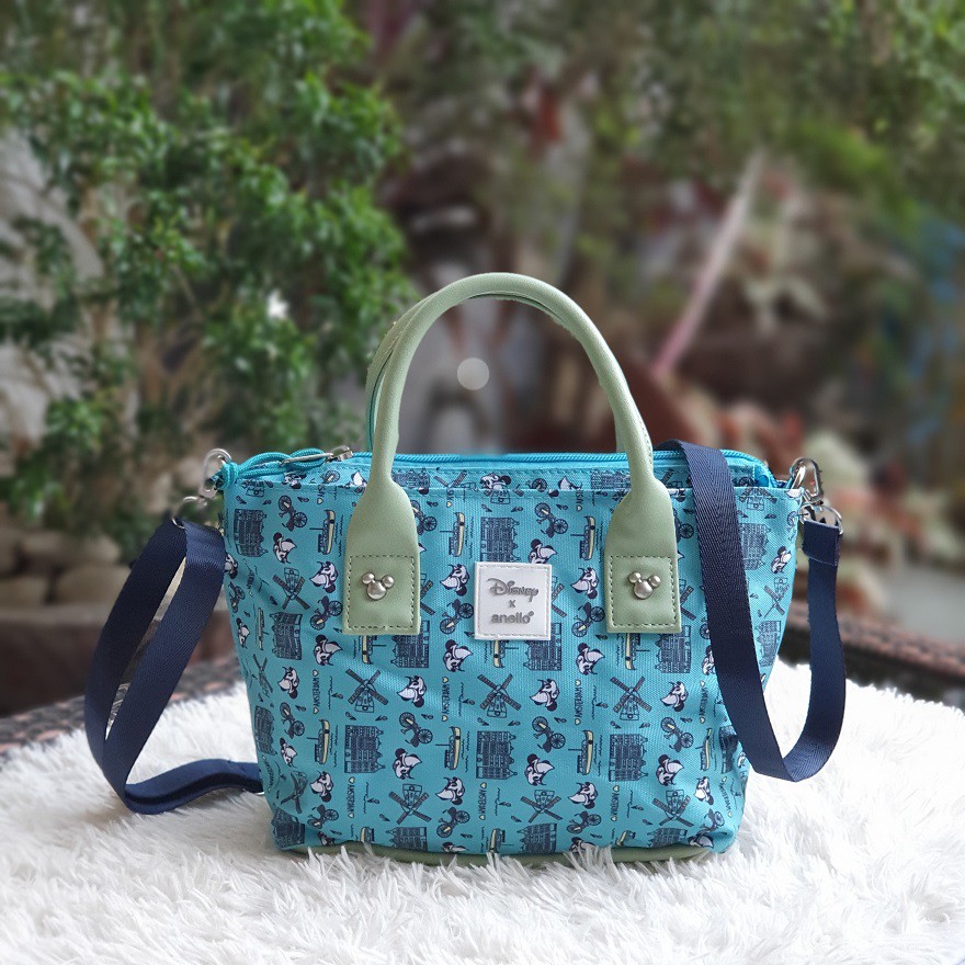 turquoise tote bag