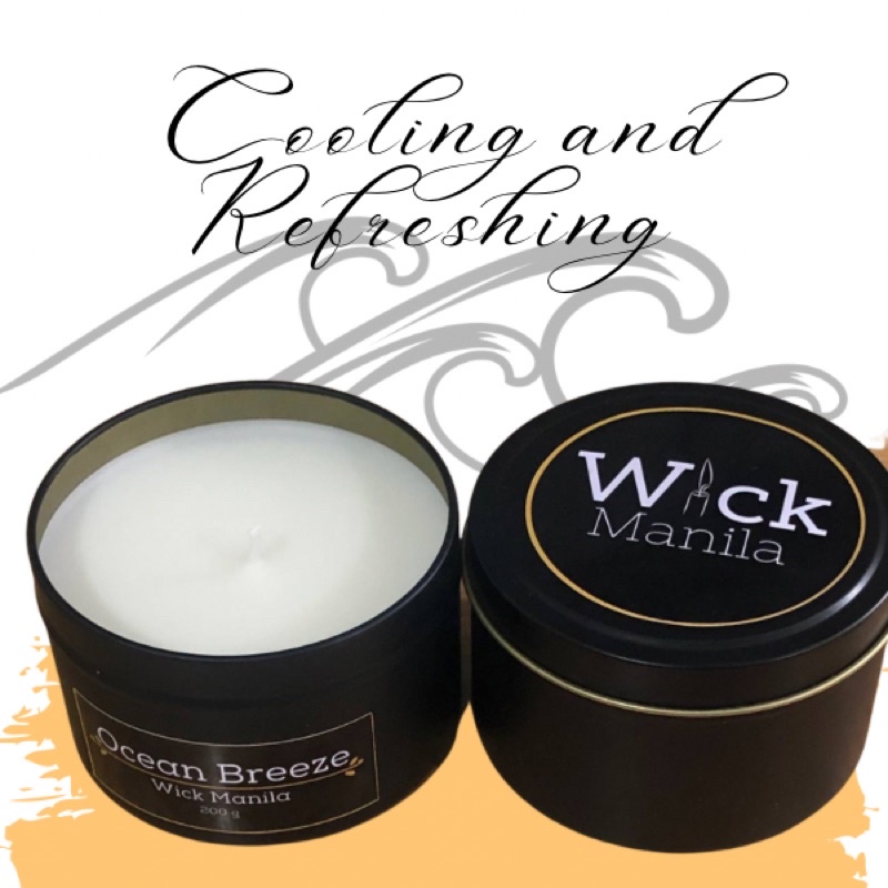 Wick ManilaScented Candle (Ocean Breeze) Shopee Philippines