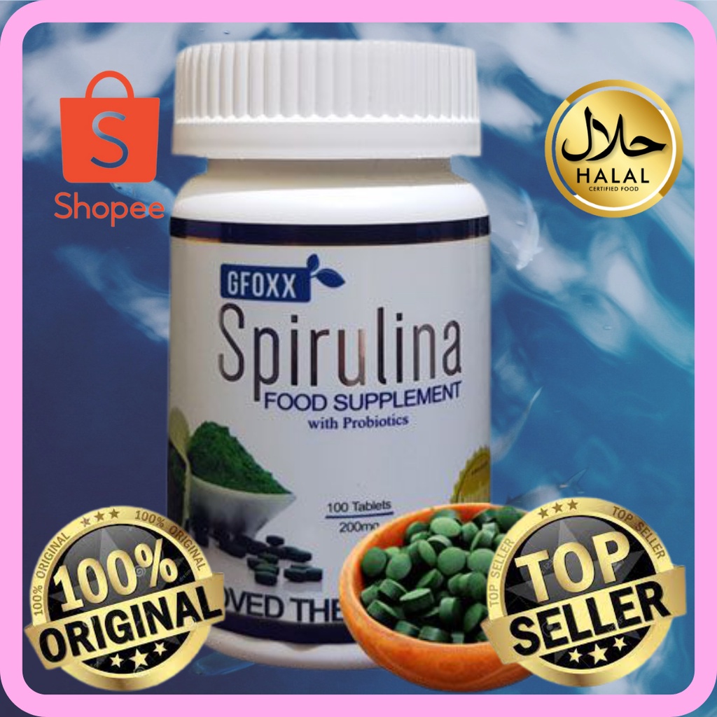 ALL NEW GFOXX SPIRULINA FOR MEN 200mg x 100Tablets with Vitamins