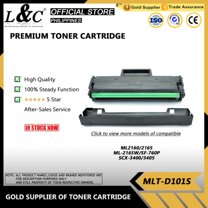 Toner Cartridge Mlt D101s D101s 101s Compatible For Samsung Printer Ml 2165w Sf 760p Scx 3405fw Shopee Philippines