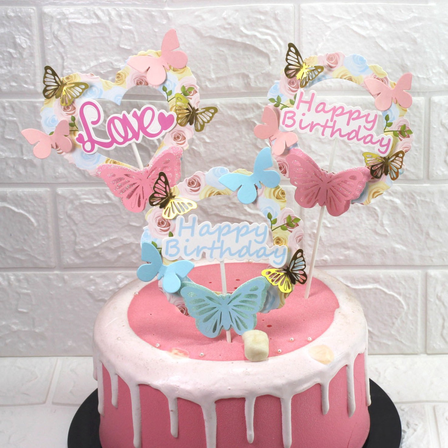 Cake Toppers Topper Beautiful Cake Decoration Three-dimensional ...