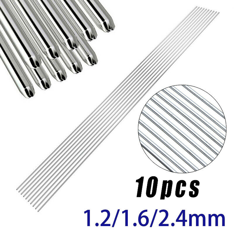 10pcs Mild Steel TIG Welding Filler Rods Wire 1.6/2.4/3.2mm Gas Welding CCMS 