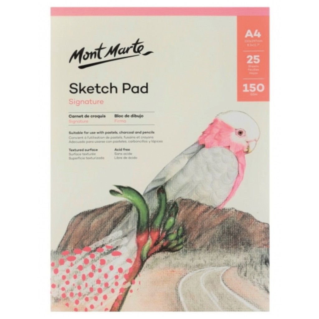 Mont Marte Signature Sketch Pad 150Gsm 25 Sheet Shopee Philippines