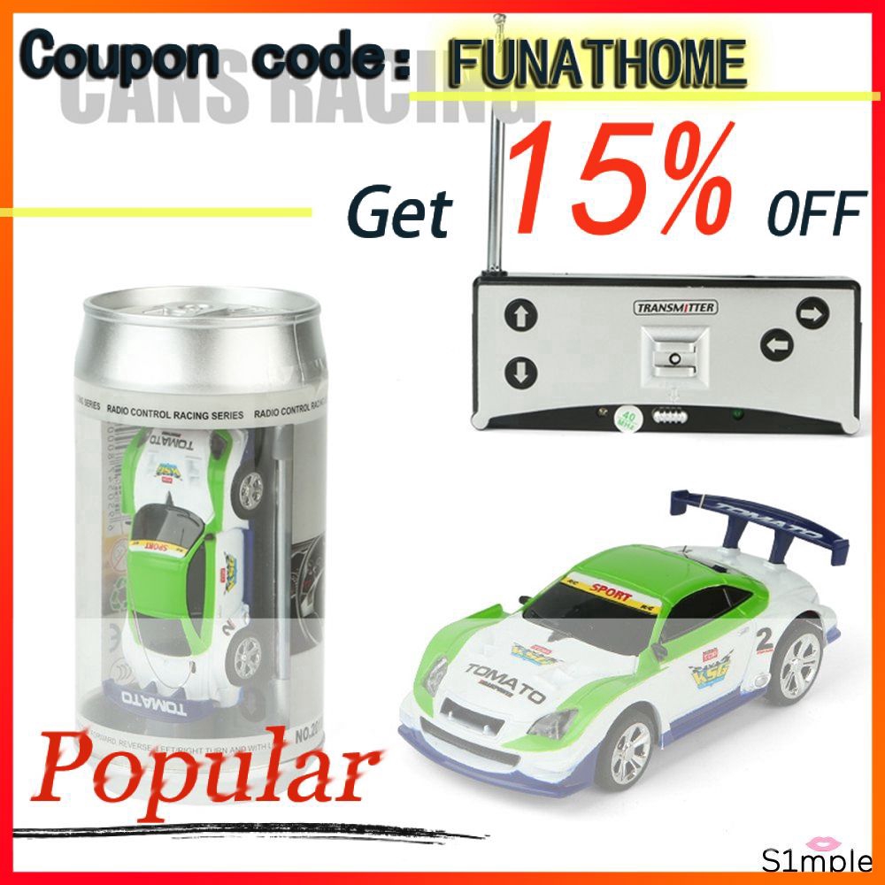 mini rc cars in a can