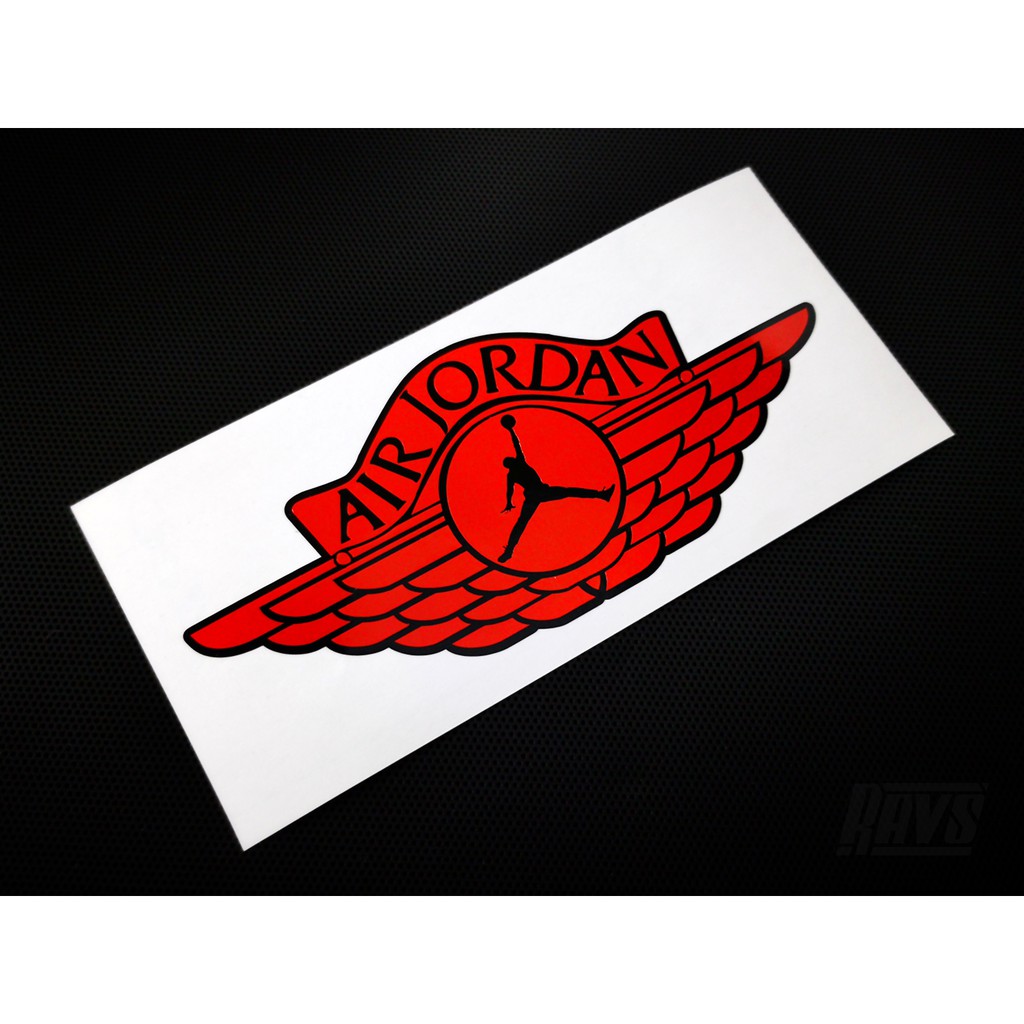air jordan logo red