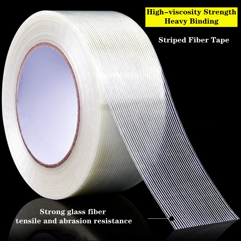 50m Strong Adhesive Glass Fiber Tape Waterproof Fiberglass Strip Tape