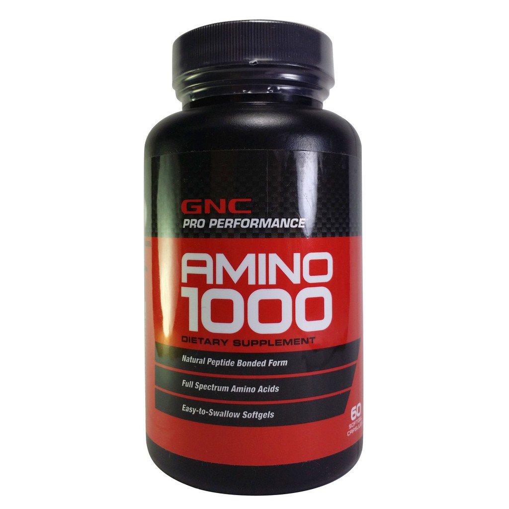GNC Pro Performance Amino 1000 (60 Softgels) Shopee Philippines