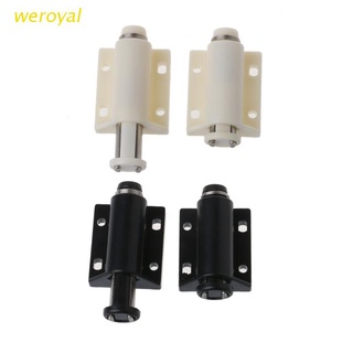 weroyal 2 Pcs Cabinet Door Push Latch Magnetic Press Rebound Device for Closet Cupboard #1