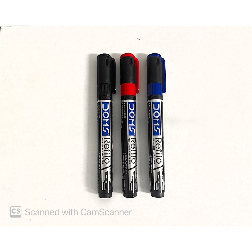 DOMS REFILO PERMANENT MARKER CHISEL TIP 1PC Shopee Philippines