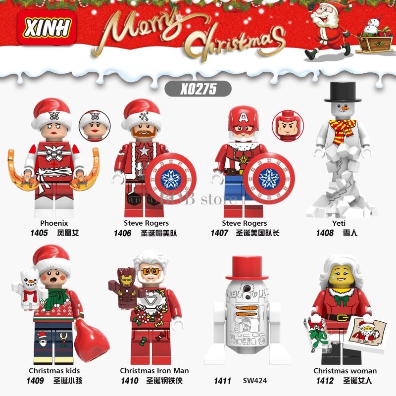 christmas lego minifigures