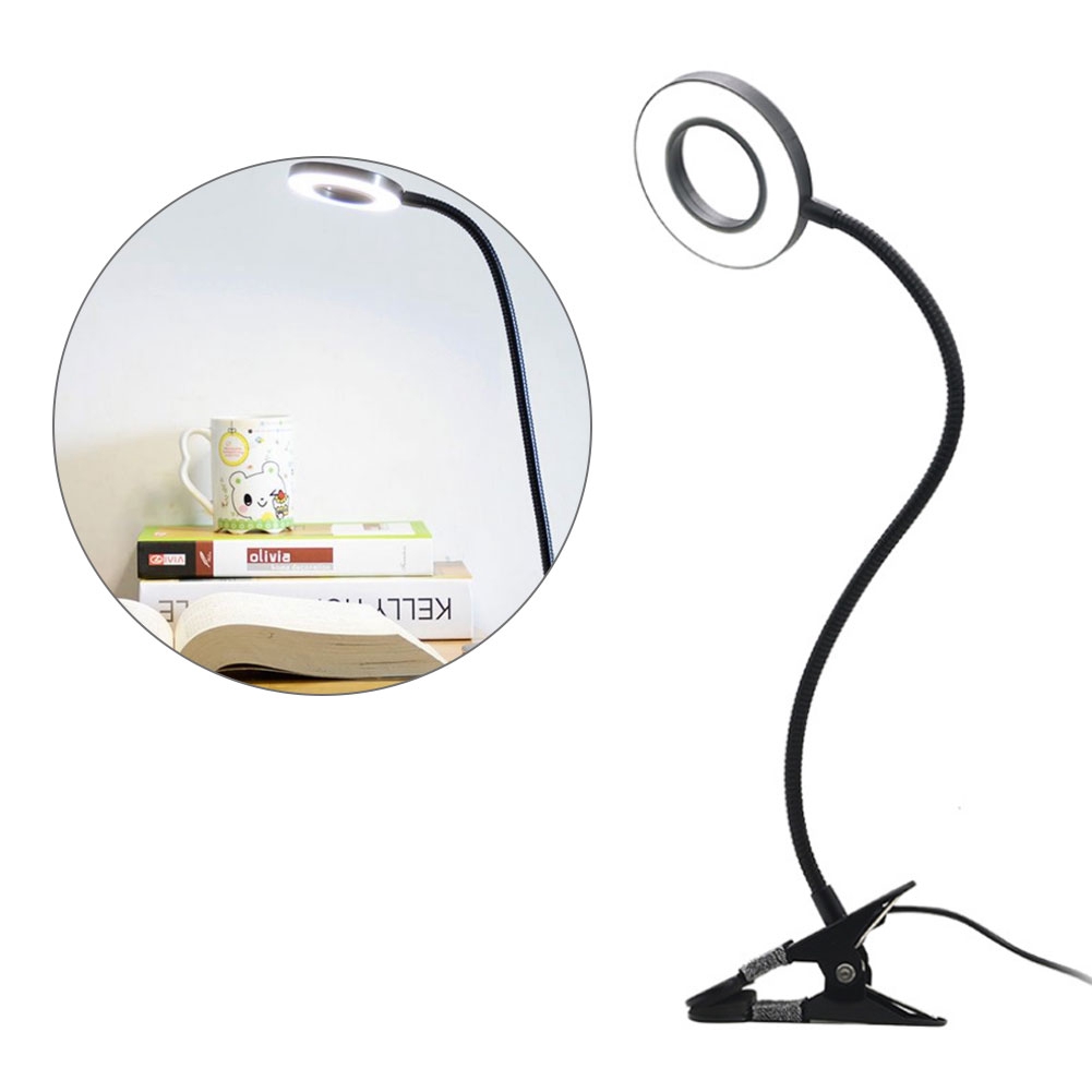 Ultra-Slim Table Lamp LED Tattoo Manicure Light 360° Rotatable Eye Care RF